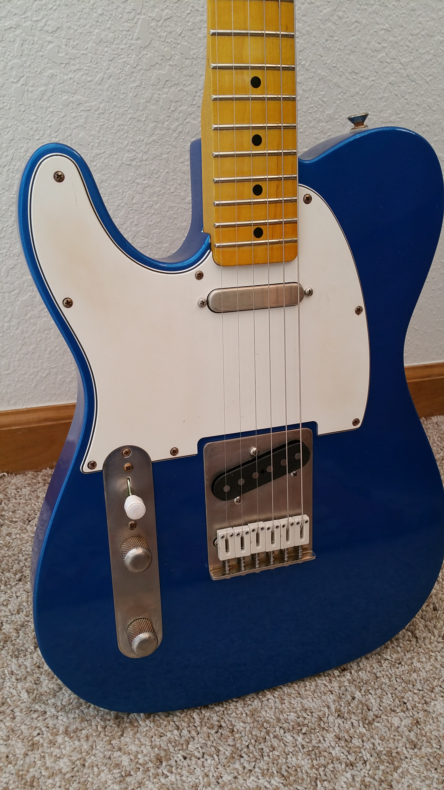 Blue Left Handed Fender Telecaster Relic Ignitewoo 6886