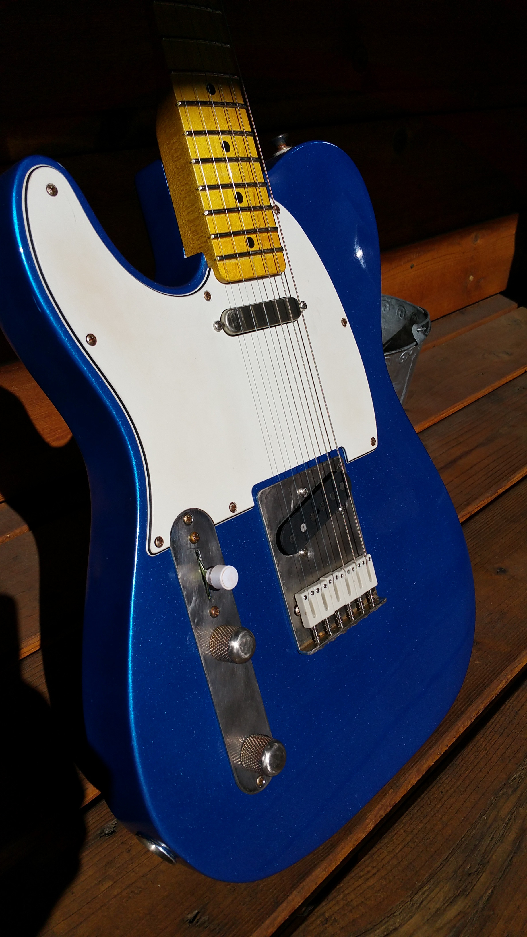 Blue LeftHanded Fender Telecaster Relic IgniteWoo